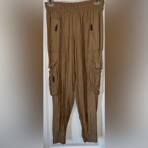 New Look Beige Cargo Jogger Pants Size S